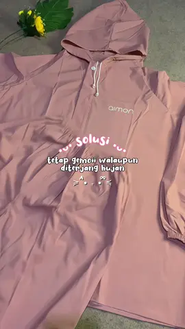 siap menerjang hujan kalo pakai ini mah #jashujan #jashujanwanita #jashujanviral 