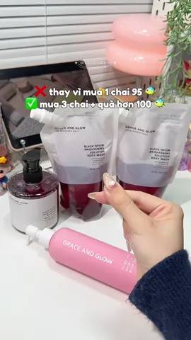 Chời ơi combo này hời qué, đc tận 3 chai mà chỉ hơn zá 1 chai tí xíu à #unboxwithvie #xuhuong #xuhuongtiktok #viral #xh #unbox #graceandglow #suatam #bathtime #showergel #suatamnuochoa #suatam3in1 #suatamtrangda #sansale #muataitiktok #beauty #beautytips #goclamdep #chamsocda #bodycair 