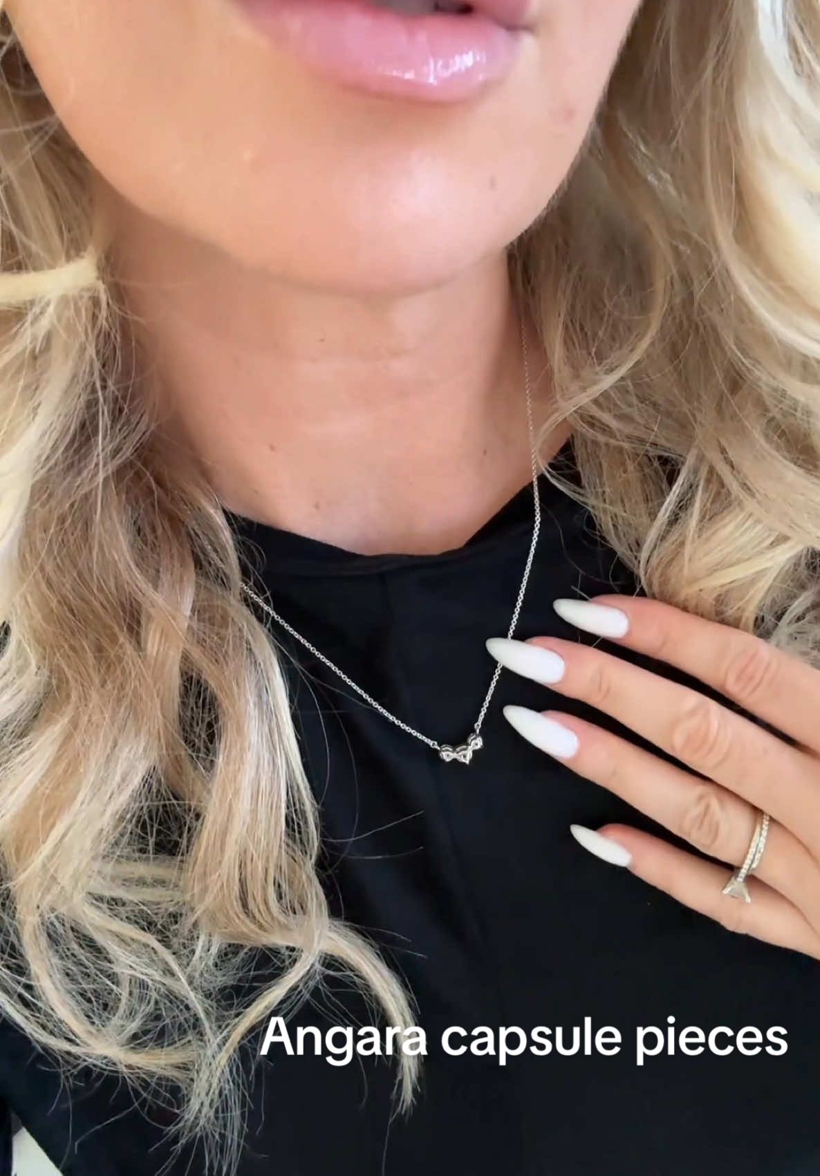 Here are the three everyday pieces that I wear from @angarajewelry . The Diamond trio necklace, inside out diamond hoops, and Alternating Size Diamond Tennis Bolo Bracelet. These pieces are part of The Essentials Edit, a curated capsule of Angara’s most versatile, stackable pieces across earrings, rings, bracelets, and necklaces. Effortless, everyday styles that can be worn solo or layered — perfect for creating your own signature stack!!! So obsessed!  use code SABINA12 for 12% off sitewide!!! #JewelryEssentials #StyleWithAngara #AngaraJewelry
