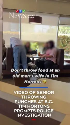 A video of a senior punching another patron at a Vancouver Island Tim Hortons has garnered millions of views and prompted a police investigation. The altercation happened in late April, but 24-year-old Isaac Campbell posted the video on social media over the weekend. It appears the person who was punched is a teenager, he said. Campbell said he was standing in line at the Tim Hortons on the Patricia Bay Highway in Saanich when a chocolate bar whizzed past his head. “I turned around. There’s like a 14-year-old kid standing there,” Campbell said. “I just kind of gave him the stink eye and then I heard an old man start yelling, so I just whip the phone out. I knew something was going to go down.” The video shows a young patron sitting in a booth and getting hit multiple times by an older man. Campbell said the boy was throwing food and other items around the restaurant, including at the senior’s wife. #ctvnews #news #canada