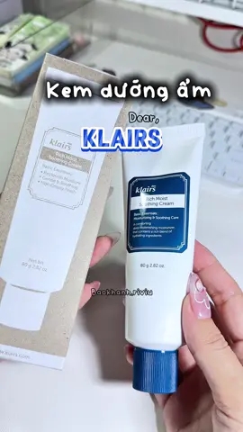 Mom nào da khô, da thiếu ẩm, da bong tróc thì tham khảo thử em kem dưỡng của nhà Dear,Klairs này nha #dearklairs #lovedearklairs #kemduongam #baokhanhriviu #baokhanhugc 