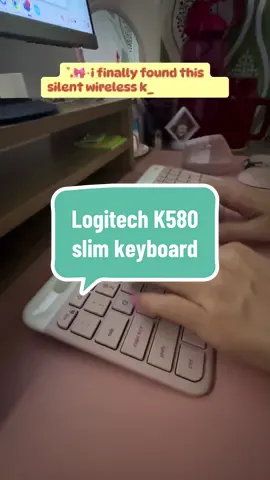 👩🏻‍💻tahimik naᶻ 𝗓 𐰁, wireless pa! wala ng wire na nakakabadtrip sa mata⌨️     #keyboard #keyboardwireless #wirelesskeyboard #logitechk580 
