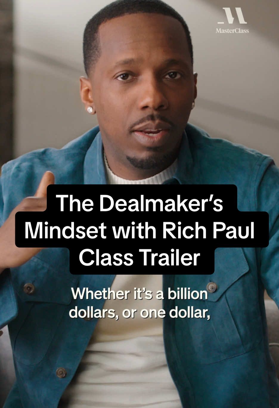 He built #Klutch Sports Group and closed legendary NBA deals with proven dealmaking strategies. Now, #RichPaul is teaching you how to own the room, tilt power in your favor, and win deals that could change your life. Take control of every negotiation—watch his class, now streaming on #MasterClass.