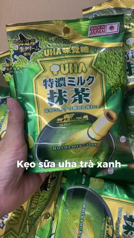 Kẹo sữa uha trà xanh Nhật Bản #keouhatraxanh #keouha #keouhadaudo #beplannhi #keosua #anvathottrend #anvathotticktock 