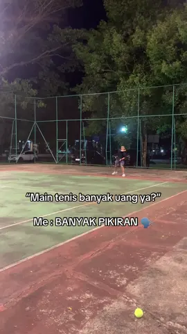Yg penting ta pukul itu bola 🤣 #tenis #makassar #belajartenis 