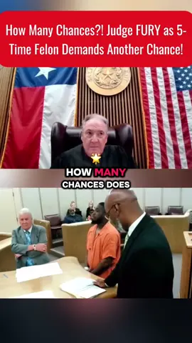 Part 2 | How Many Chances?! Judge FURY as 5-Time Felon Demands Another Chance! #courtroom #court #courttv #judge #courtcam 