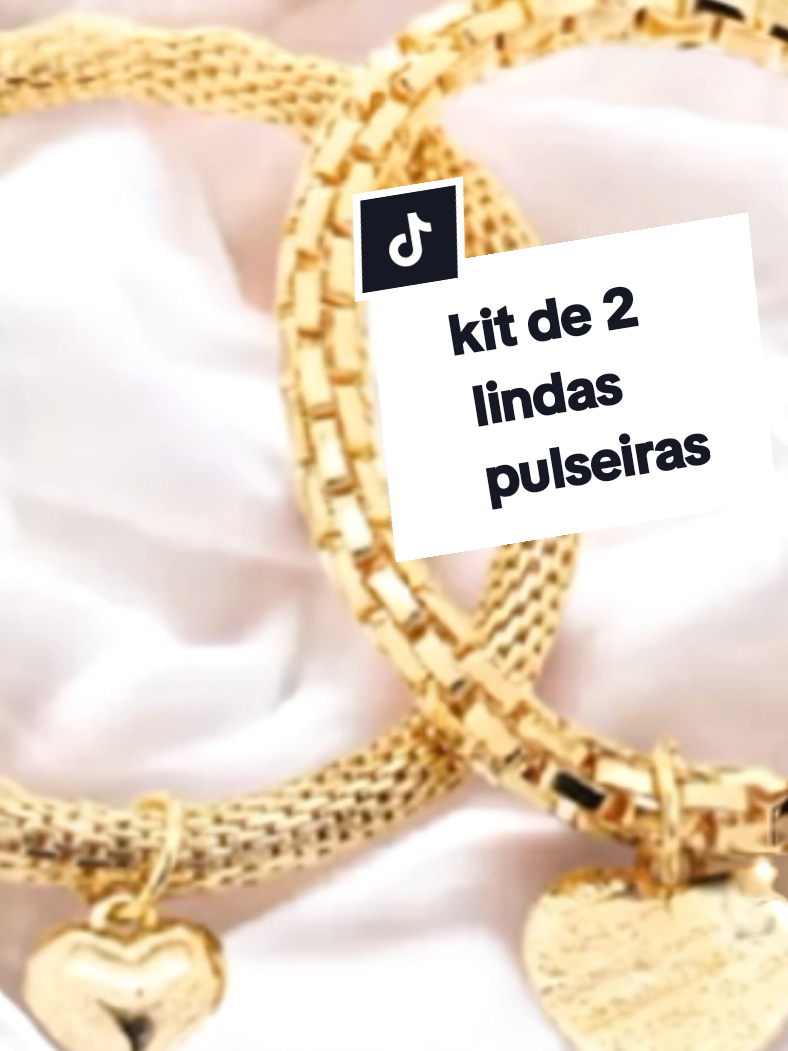 Kit 2 Pulseira Conjunto Com Pingente Para Feminina  por R$12,99. https://s.shopee.com.br/4q3mDZI1ZA #CapCut #pulseiras #Pulseiracompinjente #shopeebrasil 
