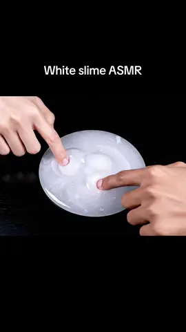 Clear white slime ASMR 🥛🫟 #oddlysatisfying #satisfying #asmr #asmrvideo #darkhumor 
