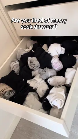 Finally got a little system in the sock drawer!😮‍💨 #ikea #ikeatok #tipsforyou #wardrobes #sockdrawer #foryourpagе
