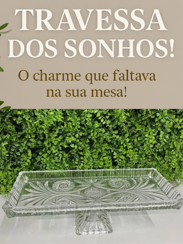 ✨ Travessa dos Sonhos Lyor, em Cristal com Pé de Chumbo Dragon 34x15x10,5cm da Lyor: Elegância, sofisticação e funcionalidade em uma única peça!  Ideal para servir com charme e impressionar seus convidados. 💎 Apenas R$52,04 💳 Ou em até 12x de R$5,12 📲 Garanta já a sua: 🔗  ✅ No link da bio. 💬 Ou comente 