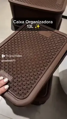 *Dê uma olhada em Kit 3 Caixas Organizadora Rattan REFORÇADA 13 LITROS - MARROM por R$49,90. Compre na Shopee agora!*  https://s.shopee.com.br/AKOaiLcQX2
