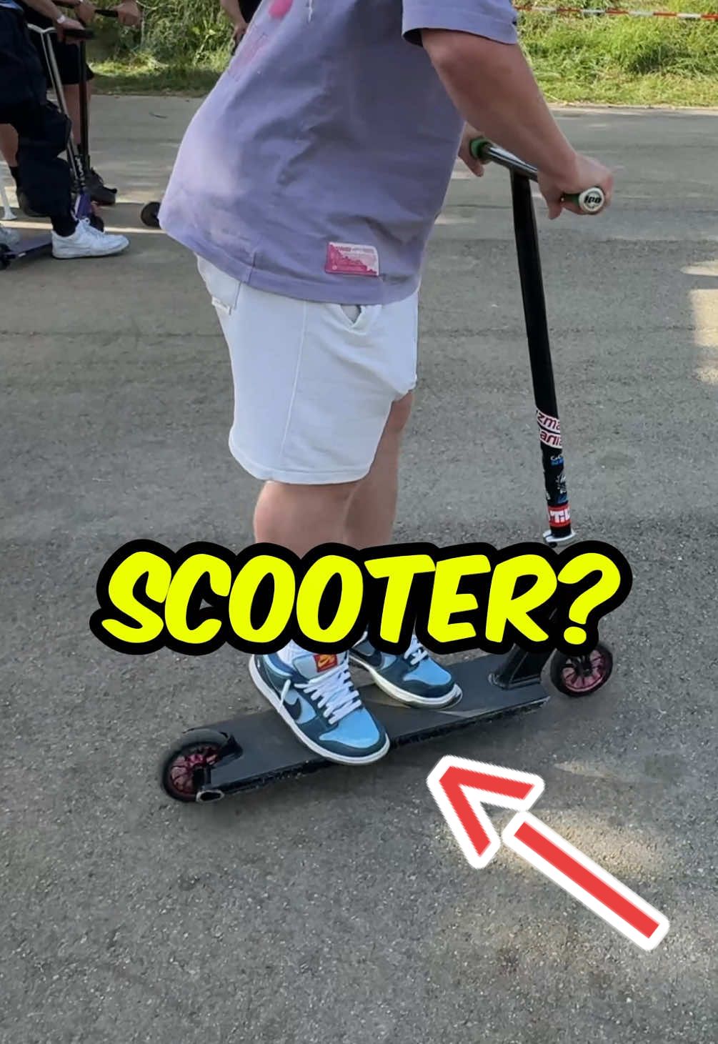 Tailwhip on Heaviest Scooter😂! Would you Tailwhip this🤔? #scooter #scootering #stuntscooter #scootertricks #explore #challenge 