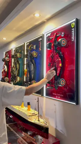 Lego and f1 fans 🥳🥳 #lego #legowall #legocar #legoset #legolove #legotiktok #sf24 #ferrari #redbull #rb20 #mercedes #frame #wall #f1 #formula1 