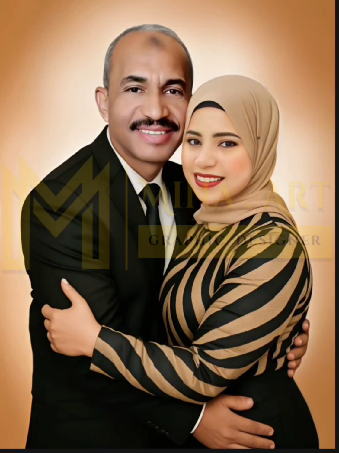 باباها متوفي وكان نفسها في صورة معاه♥️ هسيبكم معا الفيديو تشوفوا النتيجة وتقولو رايكم ♥️  #بورترية #الغائب_الحاضر #جمع_حبايبك #دمج #Mina_Art #تريند_الحضن #اكسبلور #explore #حزين #sad  #فيديو #huge #بورترية #هدايا #بورترية_ديجتال #فراق_الحبايب   #fyp #trend #موسيقي #بابا #الاب #شيرين #sherine 