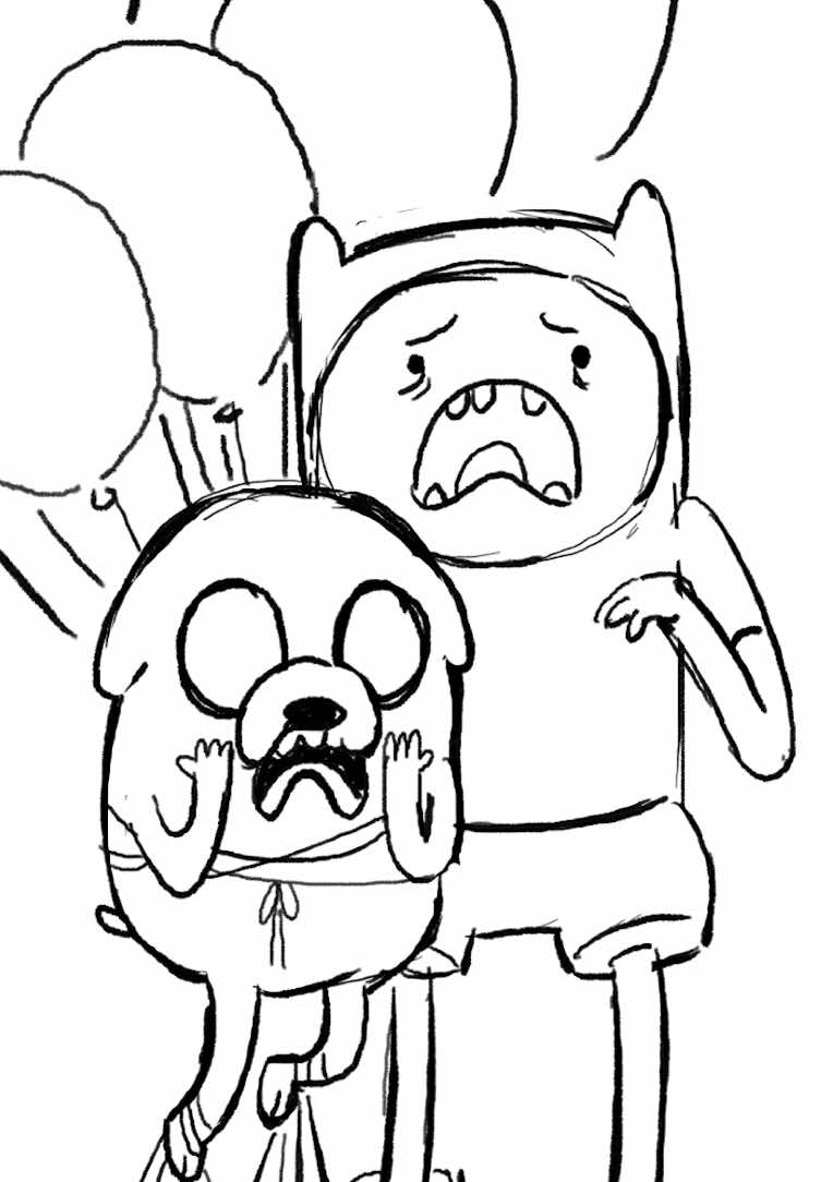 I couldn’t help but think of the deer for this song so I was compelled #adventuretime #finnthehuman #finnandjake #animation #2danimation #animationmeme #cartoonnetwork #fionnaandcake 