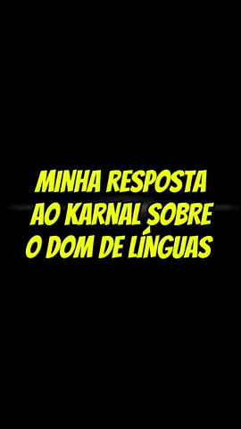 💥 MINHA RESPOSTA AO KARNAL SOBRE O DOM DE LÍNGUAS 👉🏻 Neste vídeo, eu apresento uma fala do Leandro Karnal na qual ele expõe a sua compreensão do dom de línguas e apresento também, na sequência, um trecho de uma de minhas pregações, que uso aqui como uma resposta à fala dele. ⚠️ OBS.: Embora possam existir e certamente existam abusos e excessos no uso das chamadas 