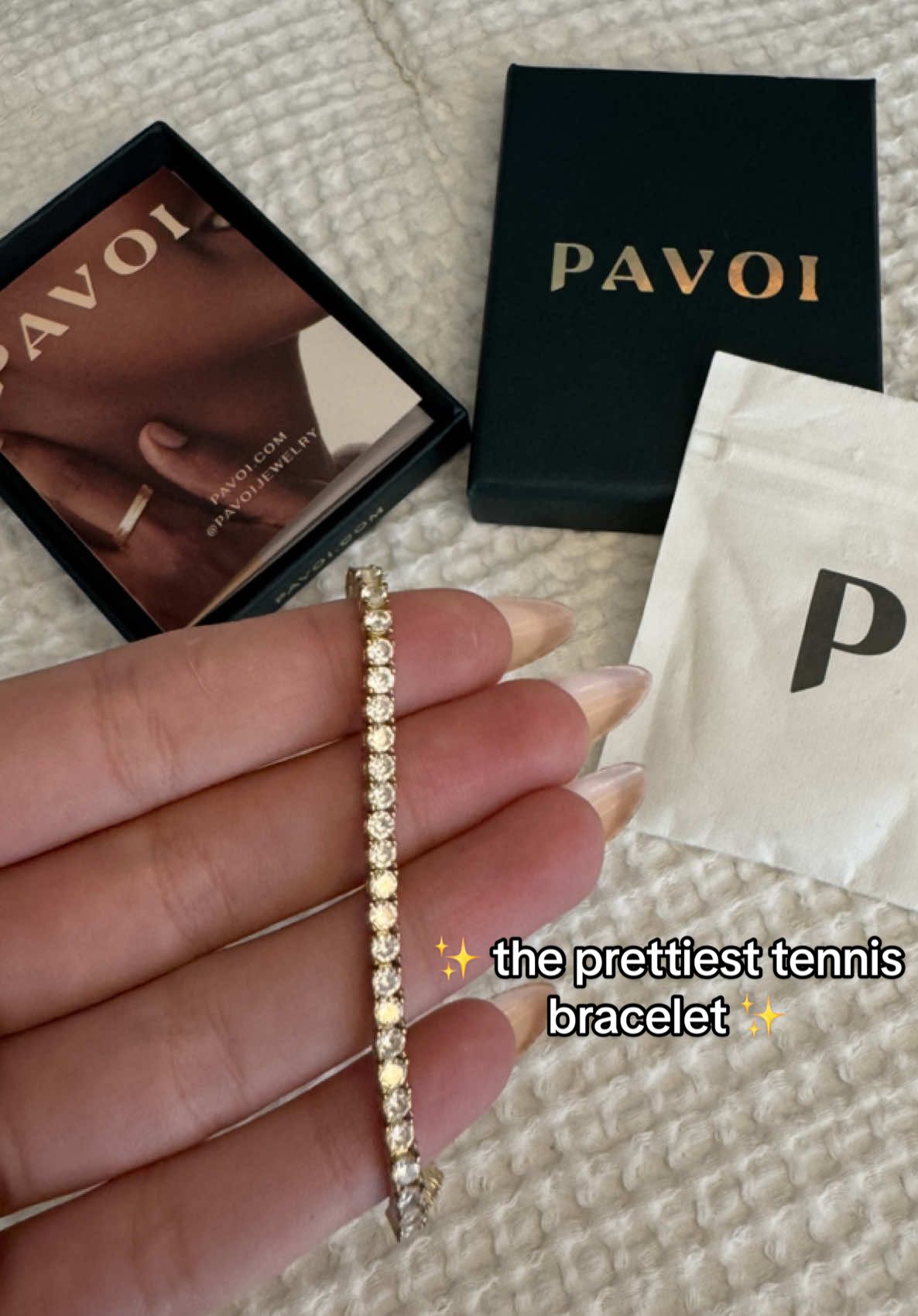 @PAVOI never disappoints 😍❤️ #jewelry #fyp #unboxing #tennisbracelet #fashion #accessories #jewelrytok 