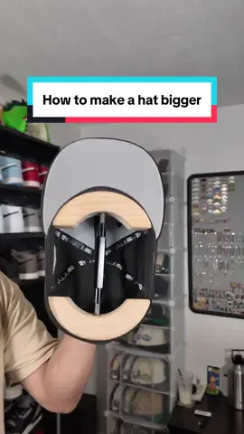This is how you stretch a hat 🧢  Any other hat questions lmk! #hat #fittedhats 