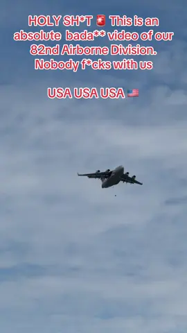 HOLY SH*T 🚨 This is an absolute  bada** video of our 82nd Airborne Division. Nobody f*cks with us USA USA USA 🇺🇸 #goviral #american #usarmy #fyp #makeamericagreatagain #donaldtrump #update #airborne #news #update #trends 