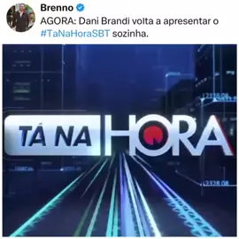Após mudanças, o #TaNaHoraSBT volta no comando de Dani Brandi no SBT. 