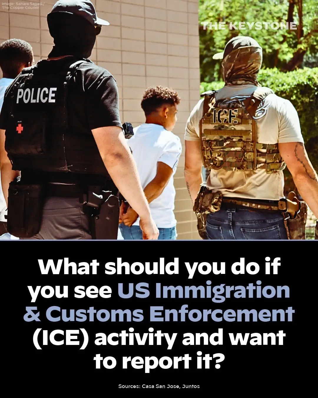 If you are a firsthand witness to US Immigration and Custom Enforcement (ICE) activity in the Philadelphia area and want to report it, you can call 215-218-9079, a hotline launched by Juntos.  If you are a firsthand witness to US Immigration and Custom Enforcement (ICE) activity in the Pittsburgh area and want to report it, you can call 412-343-3111 a hotline launched by Casa San Jose PGH. 
