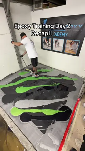 Day 2 of our epoxy training course! Students learned all things metallic designs! #epoxy #fyp #epoxytraining #SouthFloridaEpoxy #EpoxyClass #epoxyfloor 