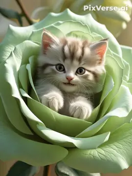 #PixVerse #gattiditiktok  #aicats  #cuori  #rosa 