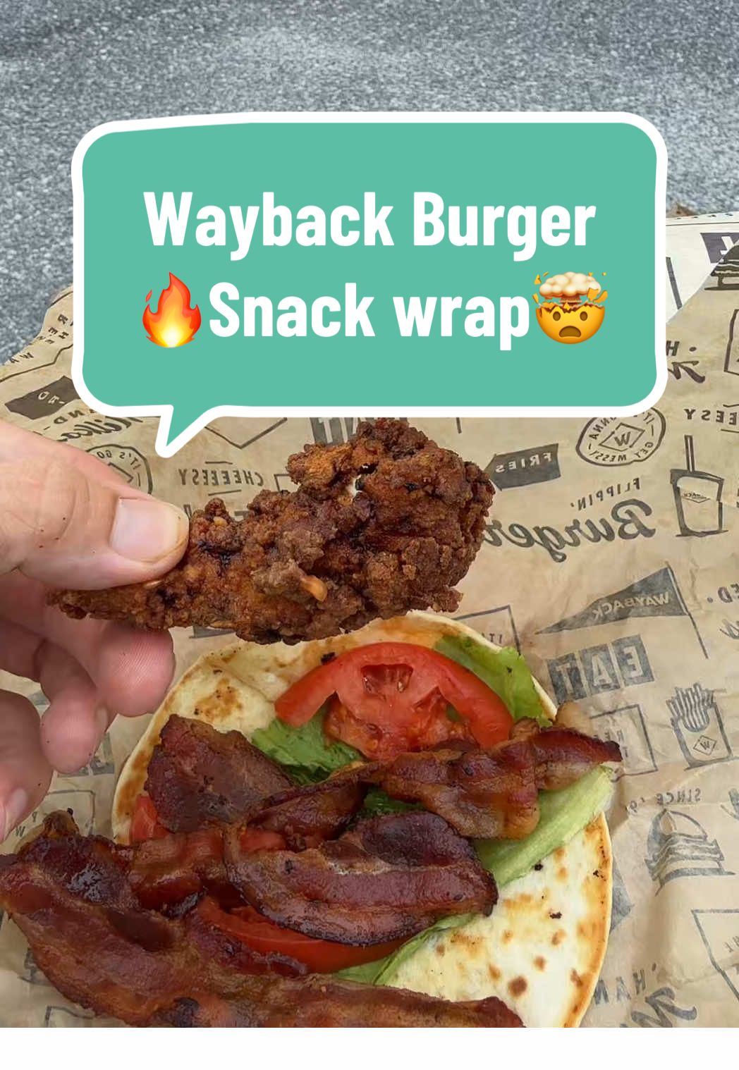 wayback burger has snack wraps!🤯🔥 #fyp #Foodie #burgers #fastfood #foodreview #foodcritic #muckbang #foodtiktok #fypシ #chopelasreviews #foodietiktok 