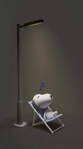 Shh, don’t wake Snoopy up. Even though hes only an illustration… Send this to somebody who absolutely adores and loves Snoopy! 🐾💤 This 3D Snoopy wallpaper street light animation was rendered in Blender 3D. Comment what you want to see next! #snoopy #3d #blender #fyp #animation #3danimation 