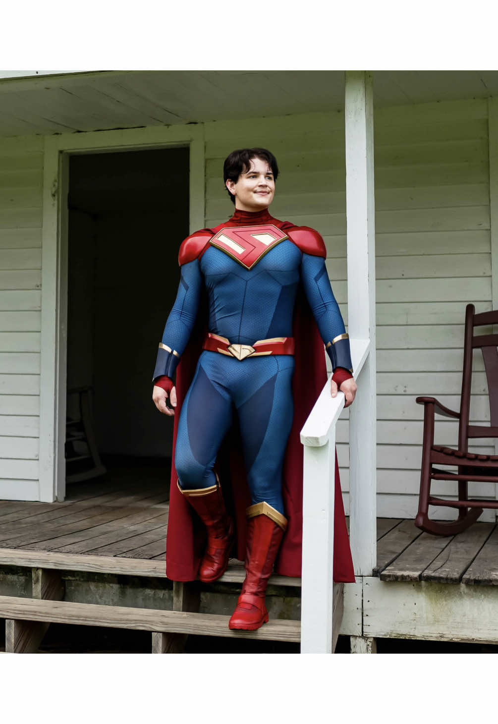 Eyes up here Misc. Superman costume credits: Bodysuit file created by @webwarriorsworkshop 3D models by Tim Fanning Cape stitching by Sierra Ecton  #Superman #JamesGunn #SupermanCosplay 