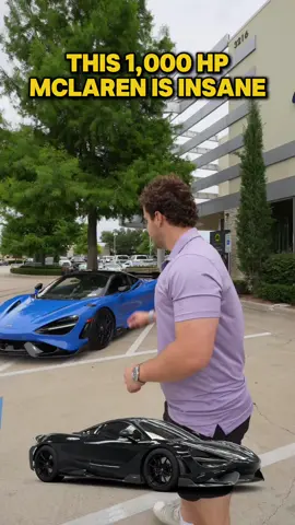 Yes I said it. EIGHT HUNDRED WHEEL HORSEPOWER. That’s 1,000 HP at the crank! Could you handle this thing? Now available for $440,000! 🚗 Absolute beast for the money. #sales #dealership #mclaren #765 #1000hp #negotiation 