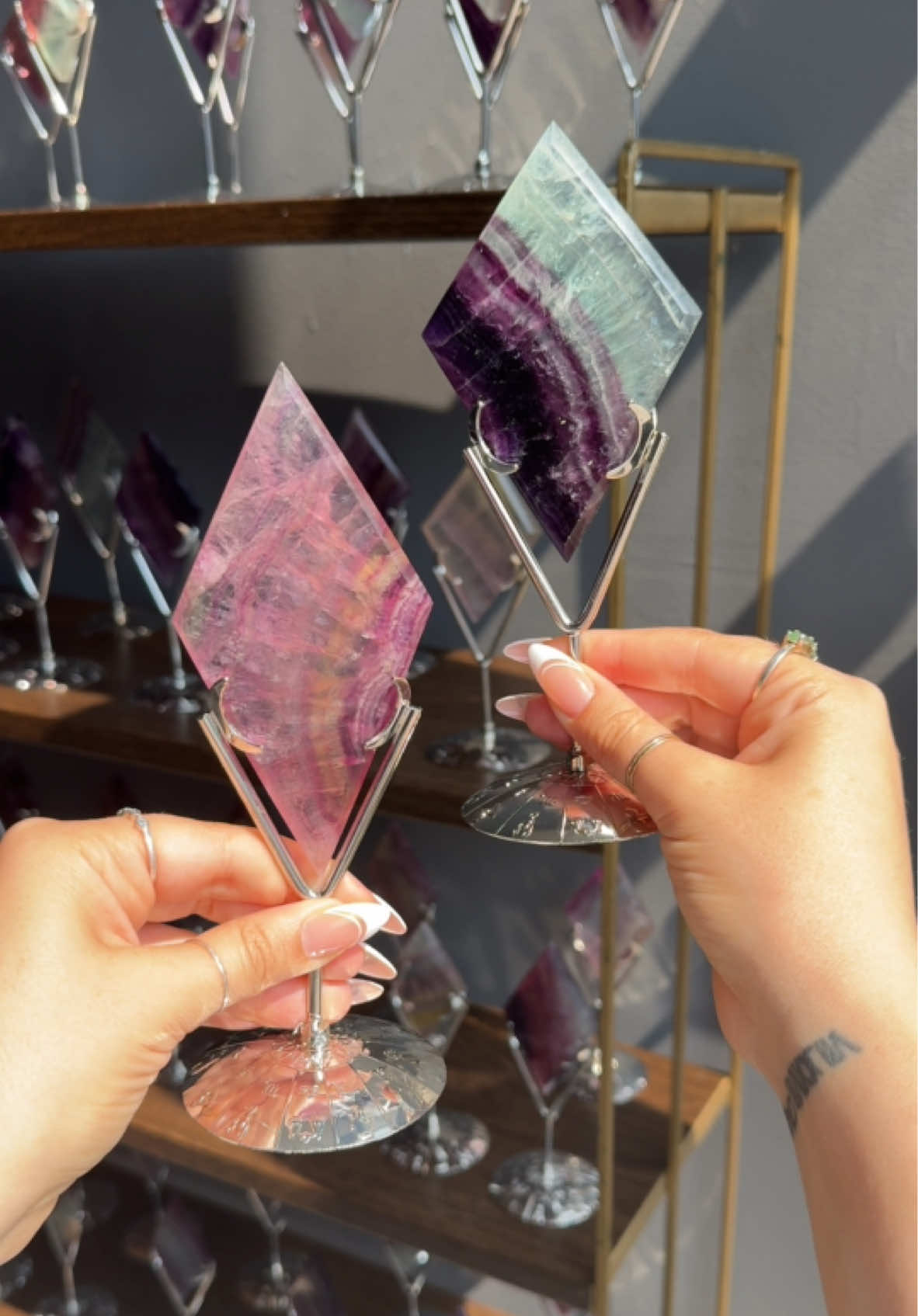 Fluorite Restock 🌈  #crystaltok #tiktokshop #crystals #zodiac #gemstone #crystalsoftiktok #crystalshop #SmallBusiness #shopping 