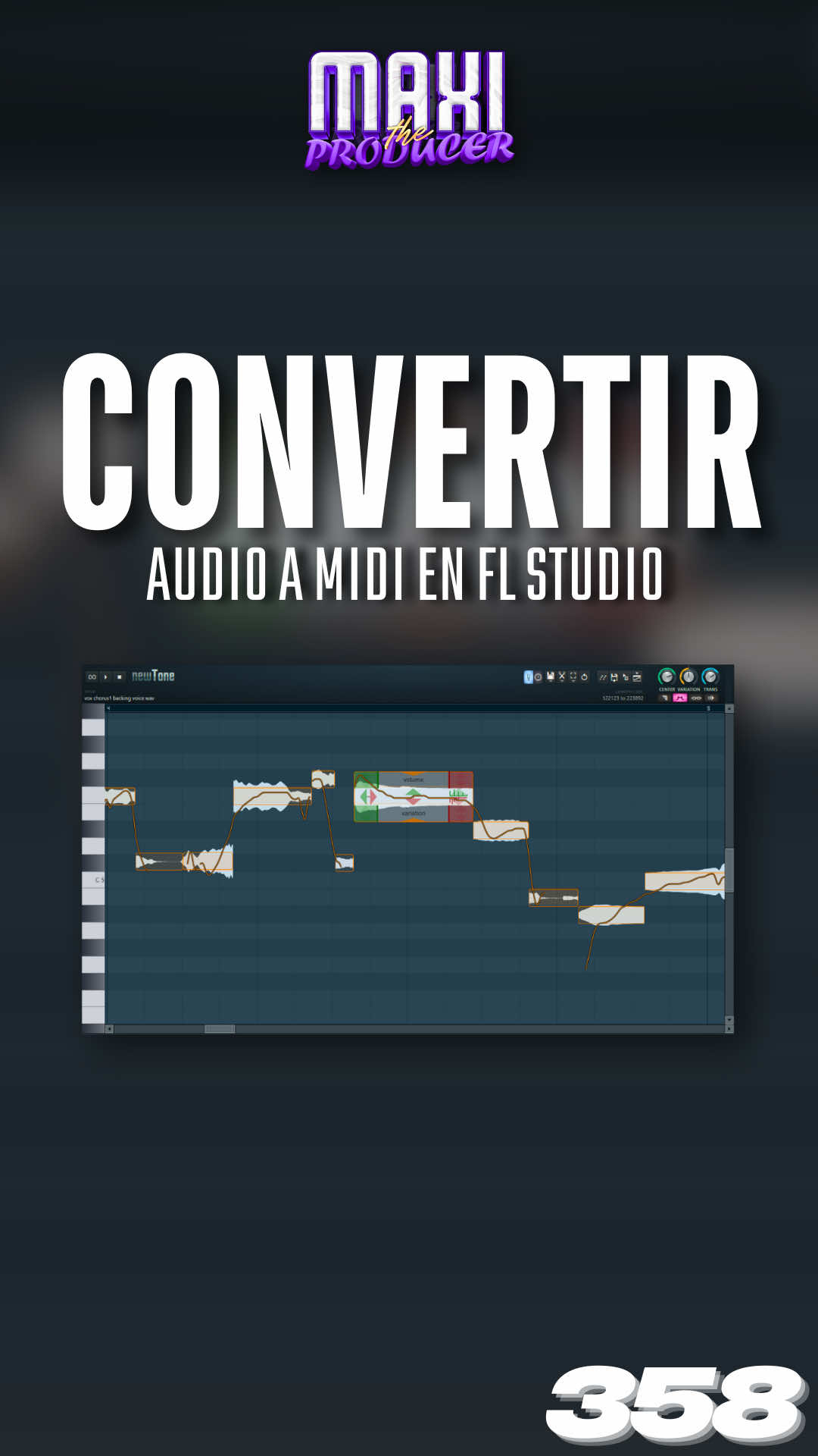 Como convertir audio a midi en fl studio!🔥 #flstudio #produccionmusical #maxiproducer 