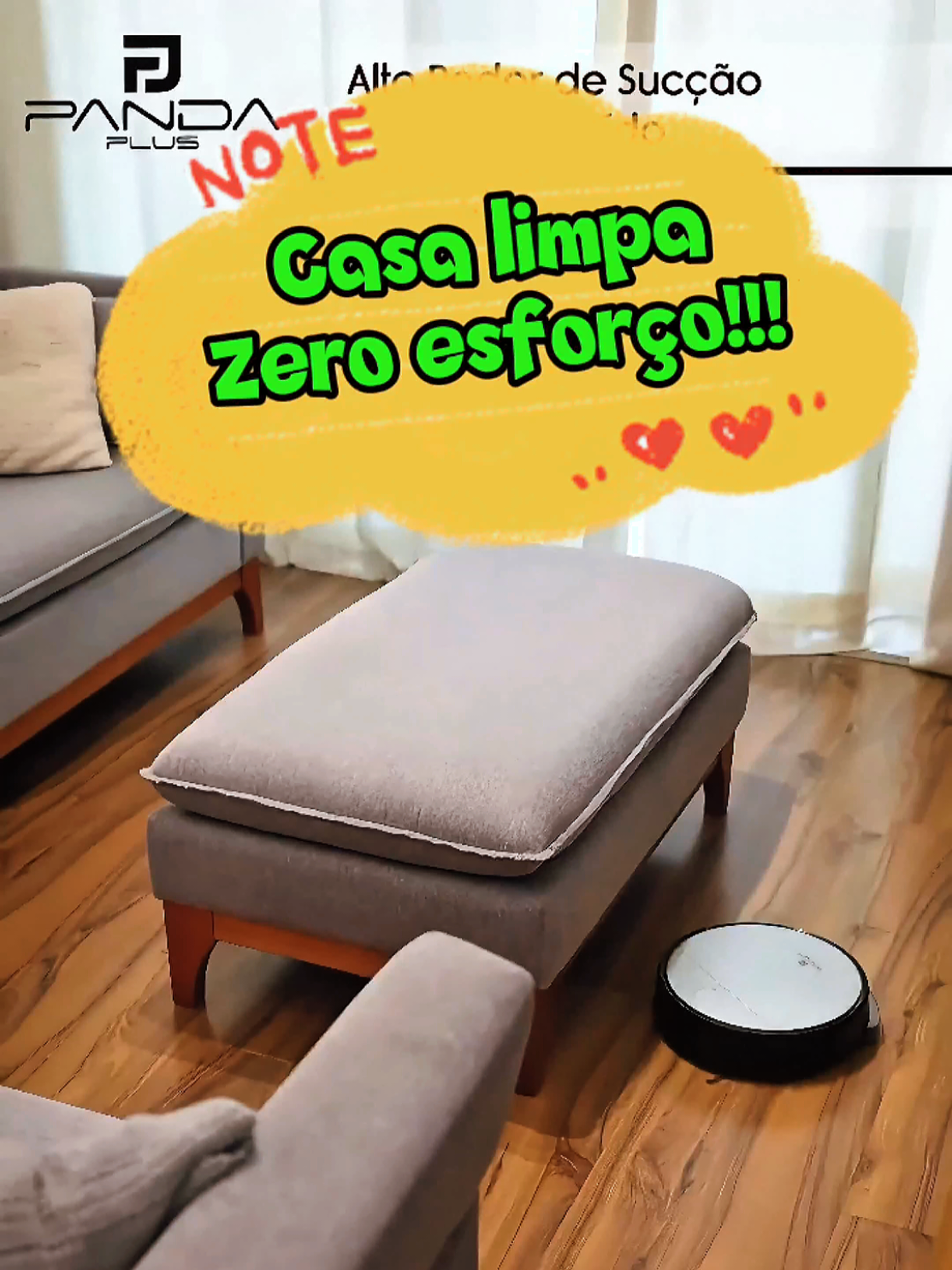 Pesquise na Shopee a ID:  BDX-FEA-QXD  #roboaspirador #limpeza #pandaplus #shopee 