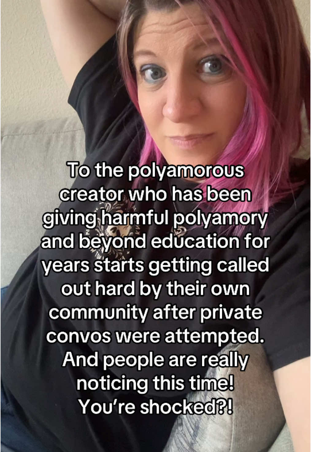 From their own page “over the past few days, a few people have told me they’re disappointed in me.” I wonder why 🤷‍♀️ Even fellow creators and educators who aren’t mentioning this person directly are talking about them indirectly in content.  Unfortunately, they will continue causing harm. The most we can do is provide information that others may notice. With their big following, they will easily continue on with those who aren’t aware.  None of us are perfect, but geez listen to feedback from your own colleagues. You aren’t decolonizing any love here!  #polyamory #polyamorous #nonmonogamy #polyam 