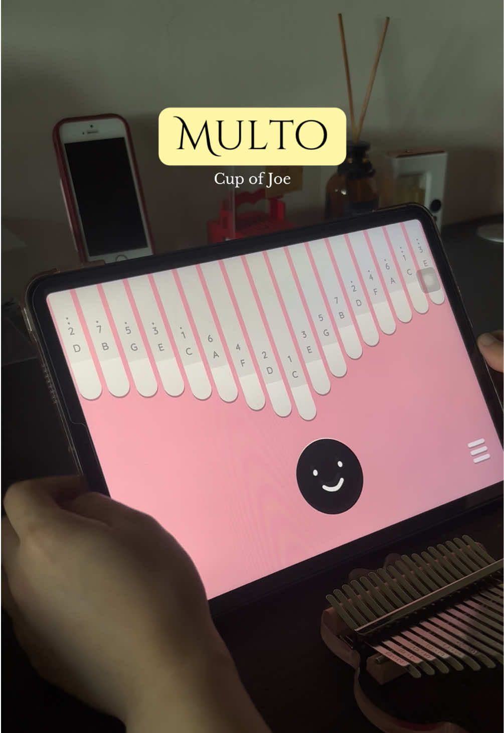 Multo kalimba tutorial using keylimba app #keylimba #kalimba #tutorial #fyp #foryoupage #multo #cupofjoe  #multobycupofjoe #music #apple #ipad #ios 