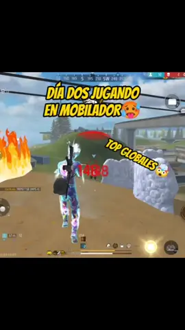 DÍA DOS JUGANDO EN MOBILADOR HASTA VOLVERME HACKER 🥵 #frefire 