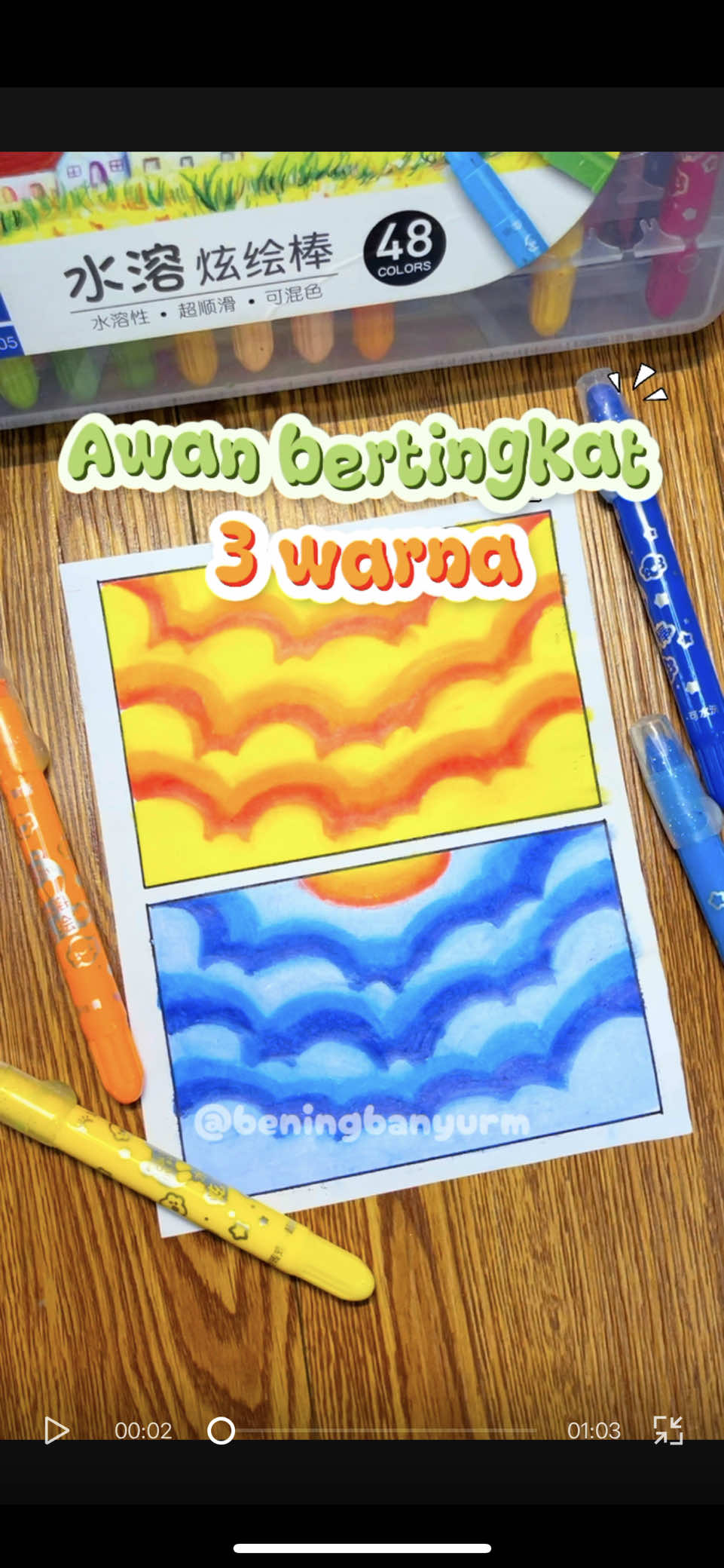 Tutorial mewarnai 3 warna Awan bertingkat mudah #tutorialmewarnai #awan3warna #awanbertigkatmudah #awanbertingkat #caramewarnai #mewarnaiawan #mewarnaigradasi #mewarnai #coloring #silkycrayon #krayonanak #krayonmurah #fyp #foryoupage #kidsactivities 