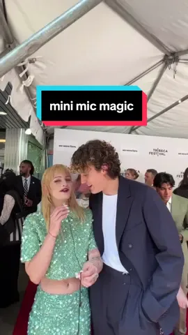 Who doesn’t love a mini mic #fyp #wewereliars #yafiction #tribeca2025 