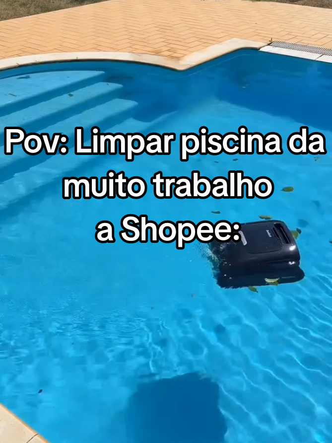 Seria um sonho ter um robô pra limpar sua piscina?  A Shopee tem minha gente! Se quiser o link é só me pedir 😉  #pool #robo #limpeza #cleaner #surface 