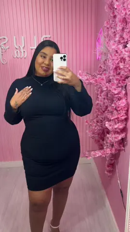 Vestido Tubinho Gola! Plus size 💖 R$149 #modaplussize #plussizebrasil 