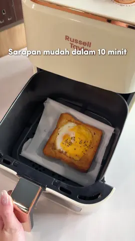 Dah tak ada alasan dah untuk skip breakfast! Pakai air fryer pun boleh buat sarapan yang mudah ya.🤭 #RussellTaylors #applianceforeveryhome #ModernHomeAppliances #airfryer #breakfastrecipe 