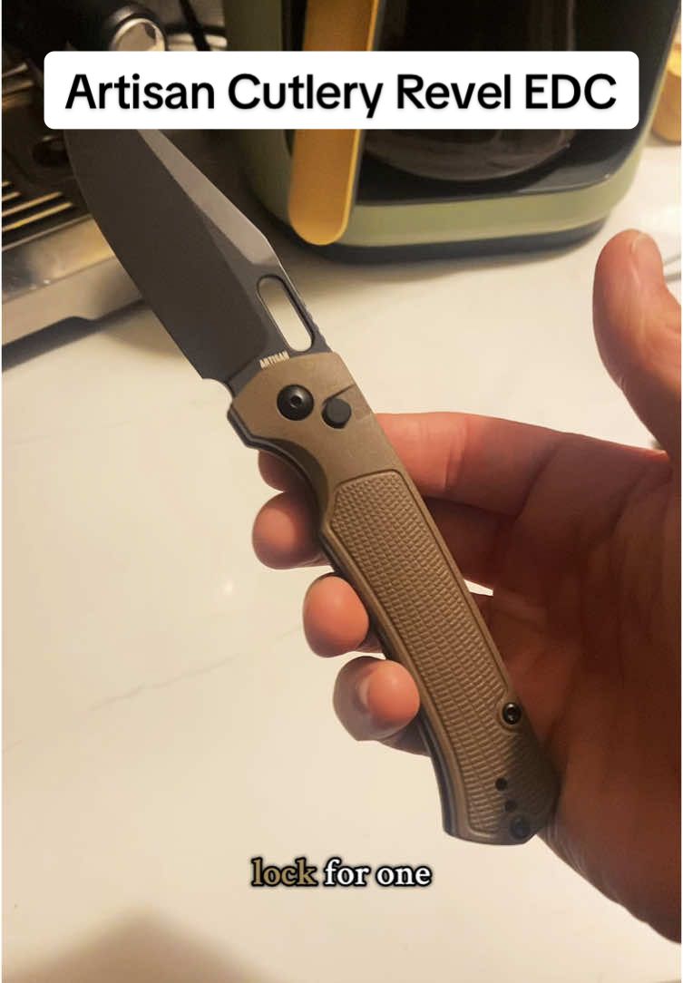 Artisan Cutlery Revel with Quality Steel Blade and button lock for one handed operation! #artisancutlery #pocketknife #everydaycarry #edcknife 