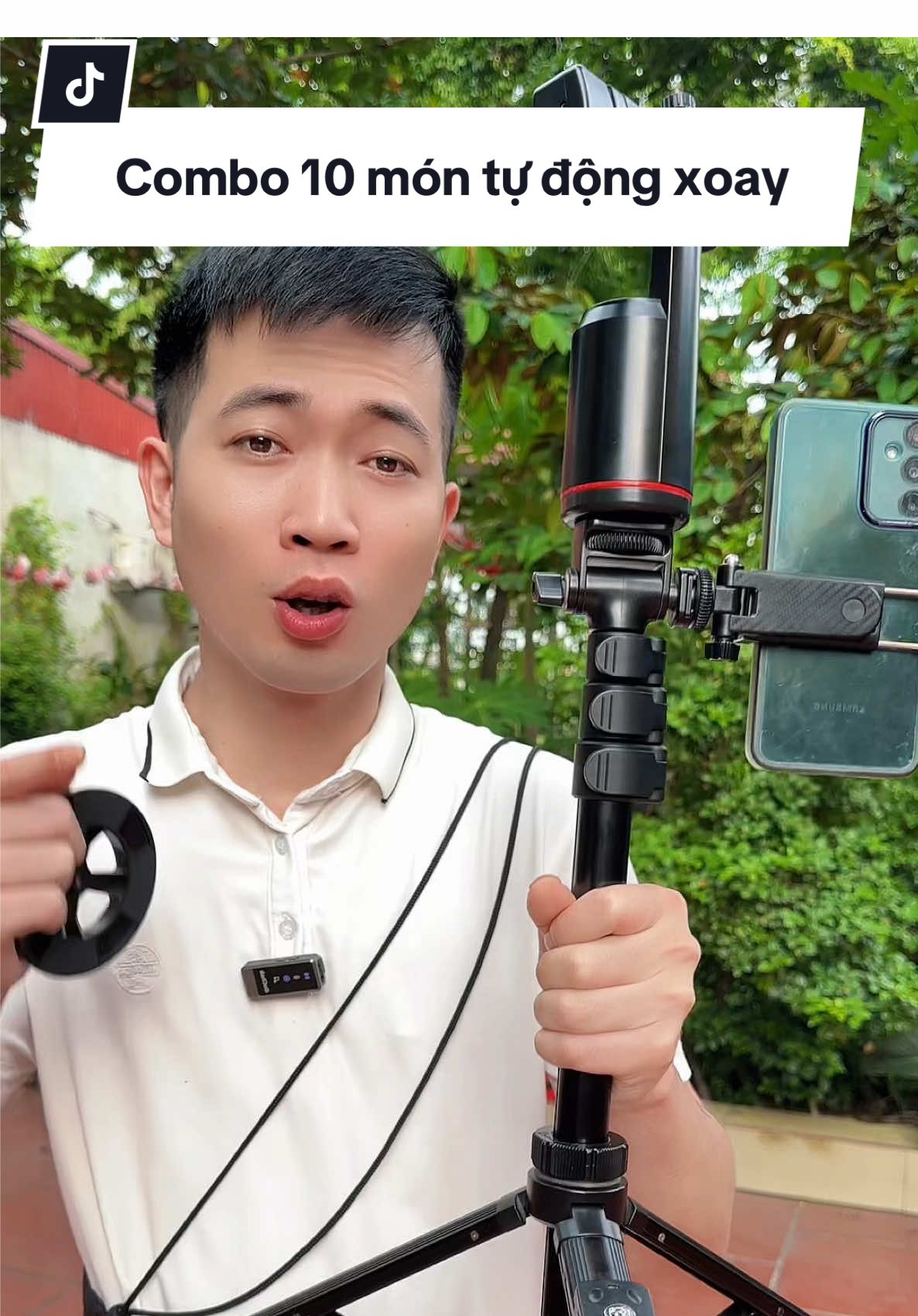 Combo 10 món xoay tự động 360 chân kim loại gập gọn 43cm#chuanmylinh #q02 #yunteng91666 #gimbalxoay360 #gimbal 