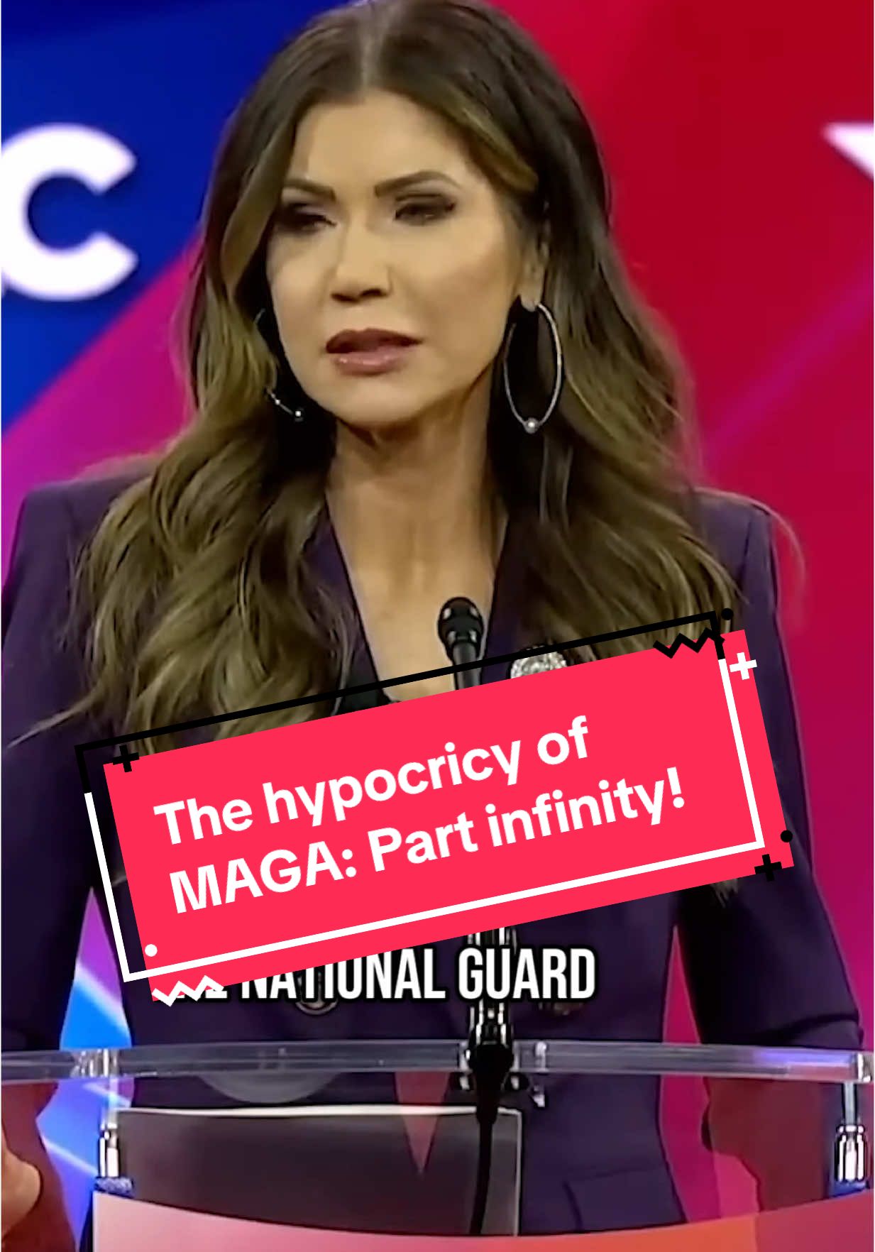 Much thanks to @Meli for pointing this out. Here’s #kristi #noem being the #Maga #hypocrite she is while talking about the #national #guard under #biden & #trump. These people have #zero #principles! #truth #facts #politics #la #protests #gavin #newsom #california #fyp