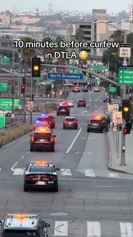 8pm curfew in place in DTLA  #dtla #downtownla #curfew #losangeles