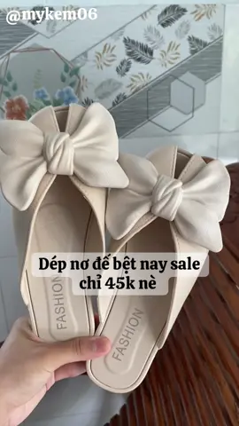 Dép nơ đế bệt #mykem06 #depnoxinh #depnodethuong #depnomu 