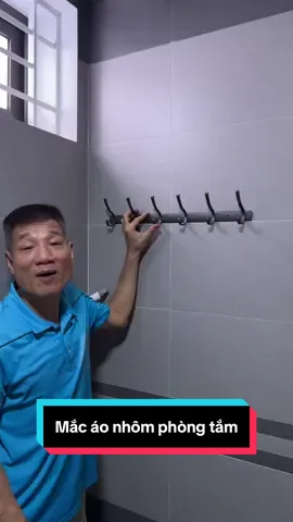 Móc treo tường RX14 Nhôm anod 6 móc treo dài 6 móc treo ngắn treo phòng tắm deco phòng ngủ #xuhuong #thinhhanh 