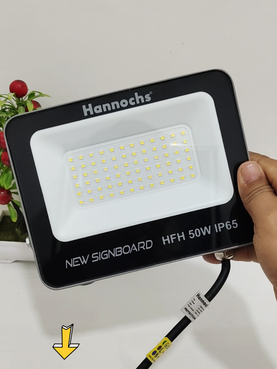 Lampu sorot 50 watt super terang hannochs new signboard #lampu50watt #lamputembak #lampusorot #lampuhannochs #electronic #foryouproduct 