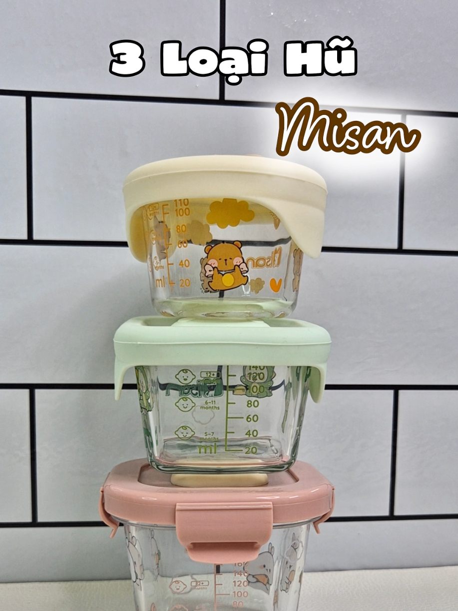 3 Loại Hũ thủy tinh của Misan đều xinh xỉu luôn nha cả nhà ơi❤ #huthuytinh #misan #hottrend #xuhuong #andam #andamcungbe #andammimo #review 